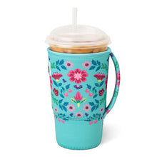 Load image into Gallery viewer, SWIG ICED CUP COOLIE LARGE - FLORA AZUL
