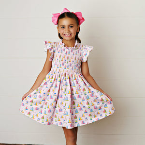 SAIL AWAY SMOCKED DRESS