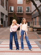 Load image into Gallery viewer, MESH TOP WITH PEARL DETAIL - PINK
