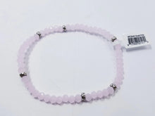Load image into Gallery viewer, MINI CRYSTAL STRETCH BRACELET W/SILVER ACCENT
