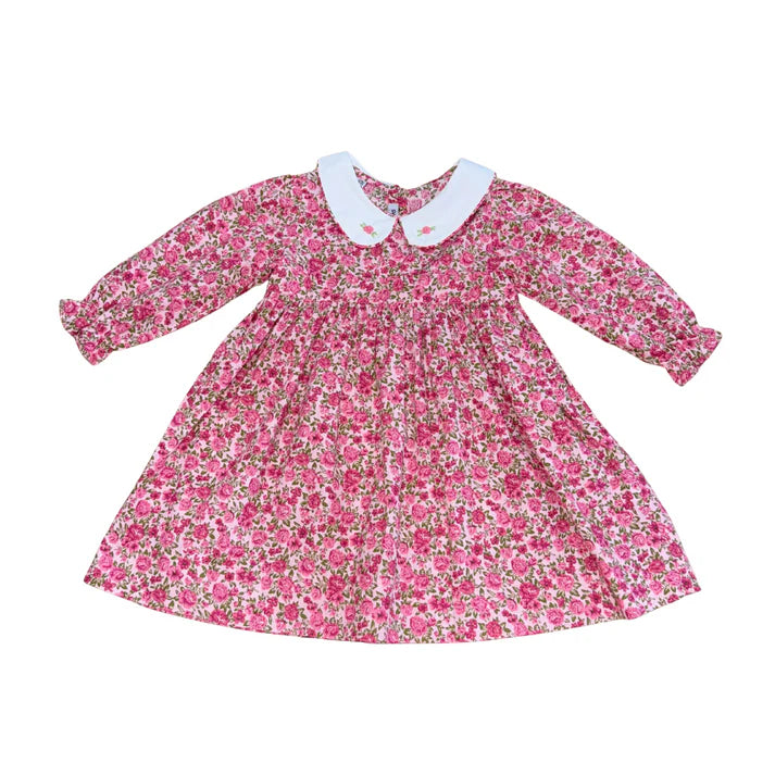 REGINA HOT PINK FLORAL DRESS