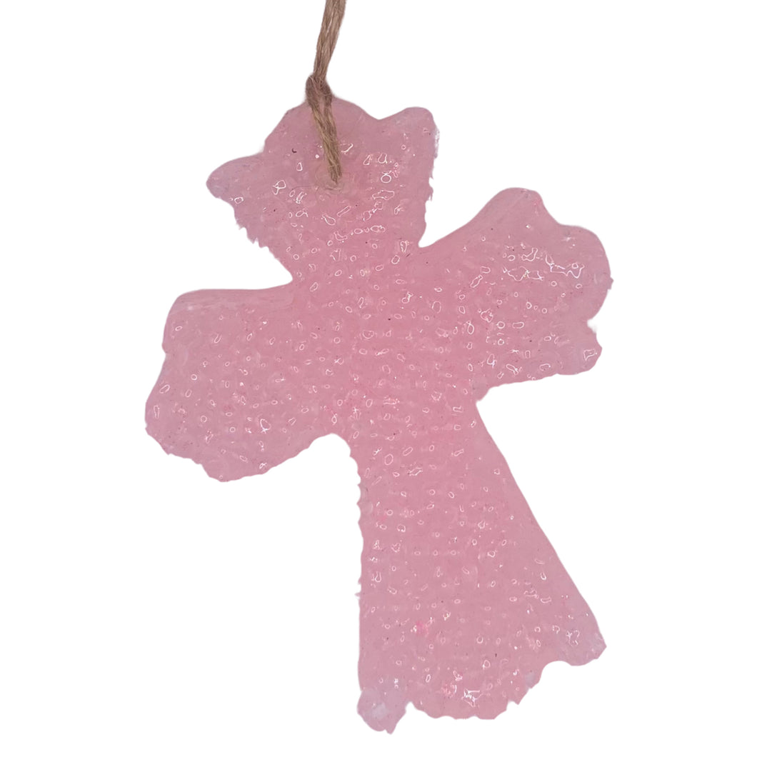 FANCY CROSS CAR FRESHIE -HOT PINK