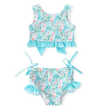 Load image into Gallery viewer, SEA BREEZE BLOOM UPF 50 2 PC SWIMSUIT
