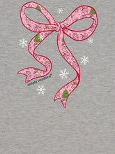 Load image into Gallery viewer, SANTA RIBBON BOW TEE
