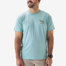 Load image into Gallery viewer, BURLEBO SS TEE FLYING MALLARD -SKY BLUE
