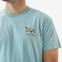 Load image into Gallery viewer, BURLEBO SS TEE FLYING MALLARD -SKY BLUE
