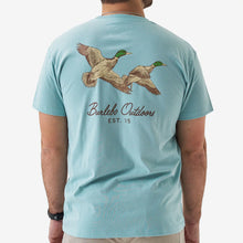 Load image into Gallery viewer, BURLEBO SS TEE FLYING MALLARD -SKY BLUE
