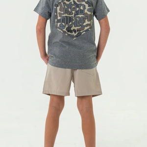 BURLEBO YOUTH EVERYDAY SHORT CLASSIC - LT. KHAKI