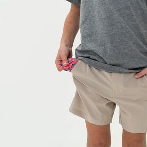 BURLEBO YOUTH EVERYDAY SHORT CLASSIC - LT. KHAKI