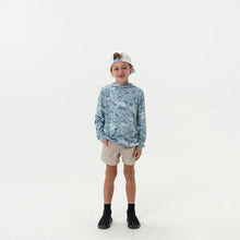 Load image into Gallery viewer, BURLEBO YOUTH PERFORMANCE HOODIE - SEASIDE CAMO
