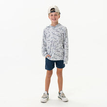 Load image into Gallery viewer, BURLEBO YOUTH PERFORMANCE HOODIE - WHITE CAMO
