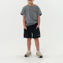 Load image into Gallery viewer, BURLEBO YOUTH ATHLETIC SHORT BLACK CAMO
