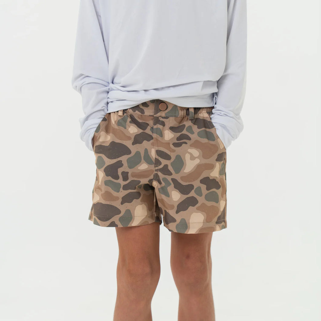 BURLEBO YOUTH EVERYDAY SHORT - PINTAIL CAMO