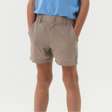 Load image into Gallery viewer, BURLEBO YOUTH EVERYDAY SHORT - COBBLESTONE KHAKI
