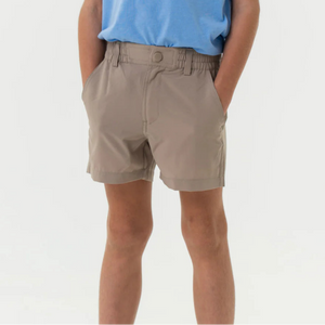 BURLEBO YOUTH EVERYDAY SHORT - COBBLESTONE KHAKI