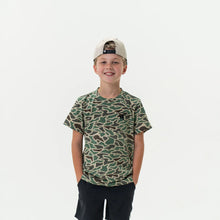 Load image into Gallery viewer, BURLEBO YOUTH SHORT SLEEVE TEE - RETRO DUCK CAMO
