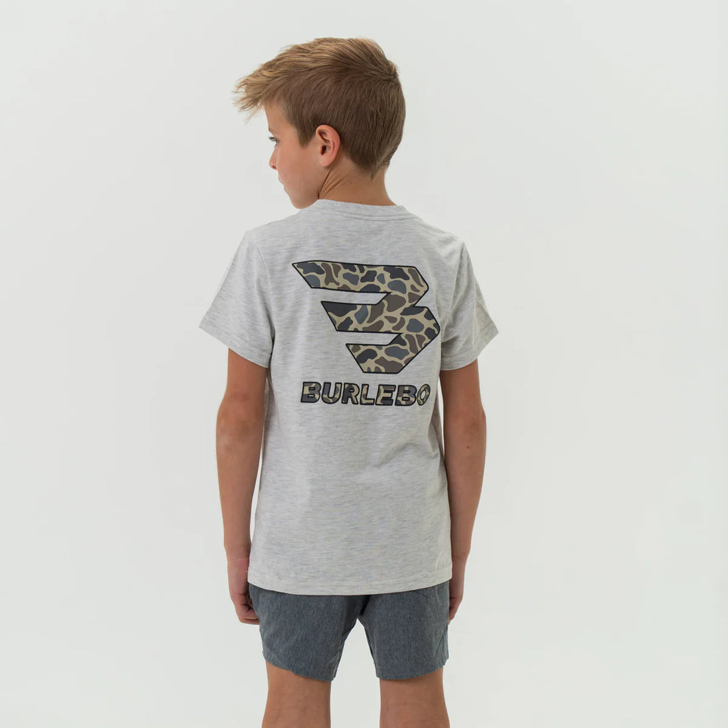 BURLEBO YOUTH FLYING B CLASSIC DEER CAMO TEE