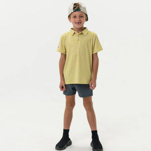 BURLEBO YOUTH EVERYDAY SHORT - RIVER ROCK GREY