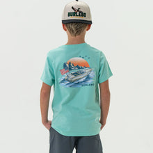 Load image into Gallery viewer, BURLEBO YOUTH LAKE WEEKEND TEE - ISLAND REEF
