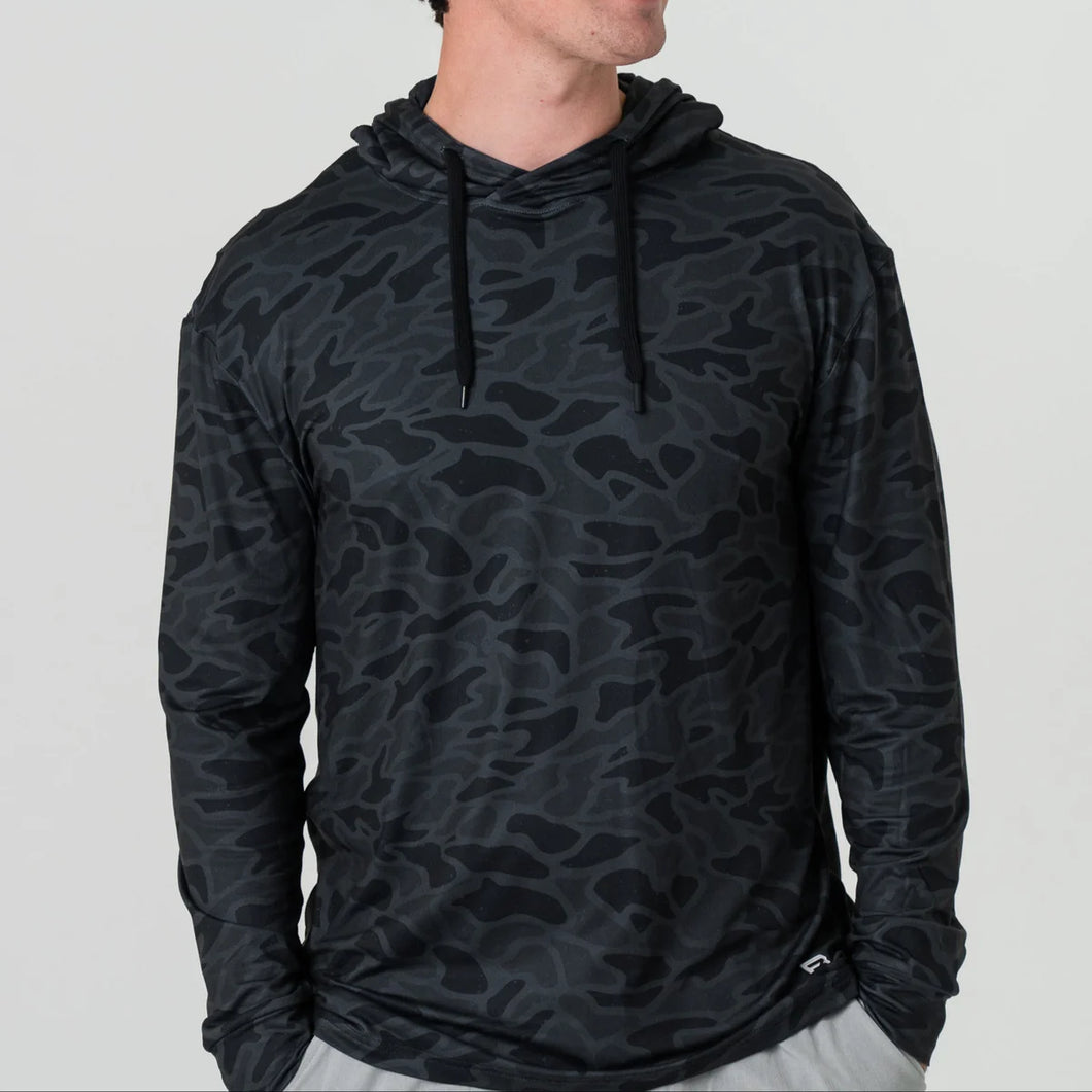 BURLEBO ADULT PERFORMANCE HOODIE - BLACK CAMO