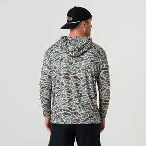 BURLEBO ADULT PERFORMANCE HOODIE - RETRO DUCK CAMO