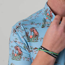 Load image into Gallery viewer, BURLEBO PERFORMANCE POLO - COWBOY UP
