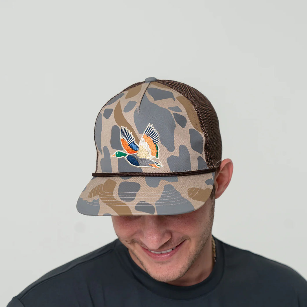 BURLEBO CAP - RETRO CAMO DUCK