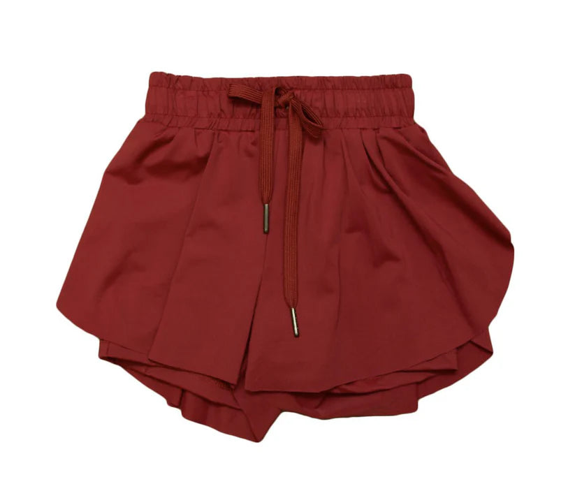 BUTTERFLY SHORTS - CRIMSON