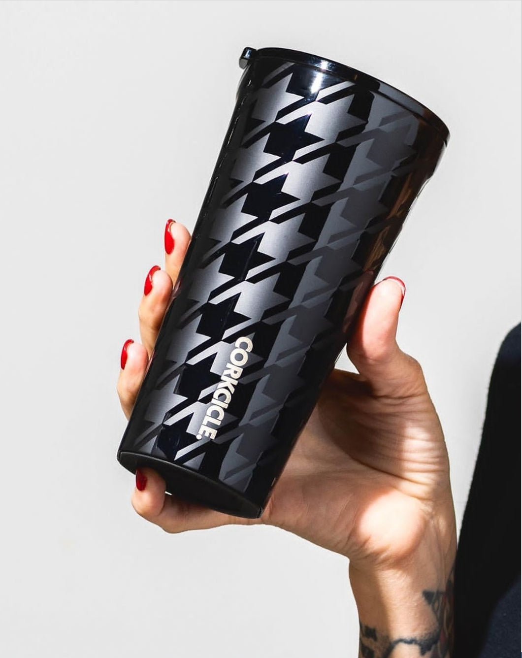 CORKCICLE TUMBLER - ONYX HOUNDSTOOTH
