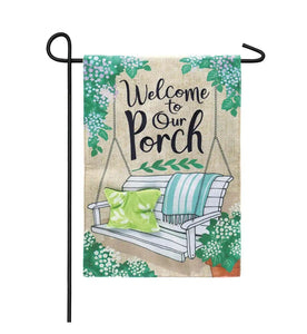 PORCH SWING GARDEN FLAG