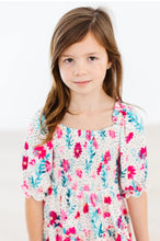 Load image into Gallery viewer, DOTS &amp; DAISIES SMOCKED RUFFLE DRESS
