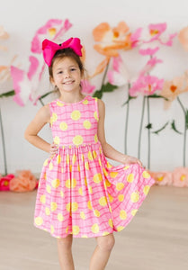 PINK LEMONADE TANK TWIRL DRESS