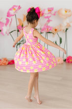 Load image into Gallery viewer, PINK LEMONADE TANK TWIRL DRESS
