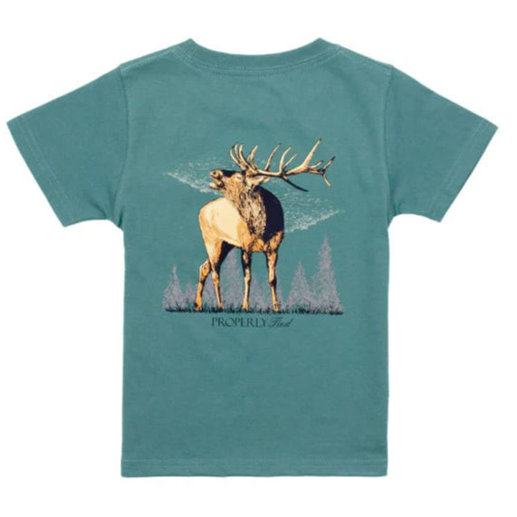 PROPERLY TIED BOYS ELK SS TEE