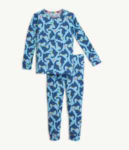 MAGNETIC ME NECKS GENERATION DINO MODAL PAJAMA SET