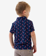 Load image into Gallery viewer, YOUTH BURLEBO PERFORMANCE POLO - USA EAGLE
