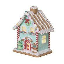 Load image into Gallery viewer, LIGHTED CLAY DOUGH CANDY GINGERBREAD HOUSE
