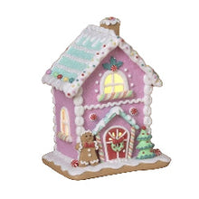 Load image into Gallery viewer, LIGHTED CLAY DOUGH CANDY GINGERBREAD HOUSE
