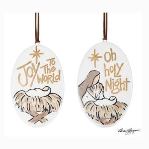 MESSAGE NATIVITY ORNAMENTS