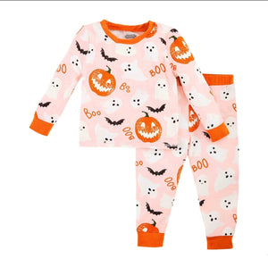 PINK GLOW-IN-DARK HALLOWEEN PJ SET