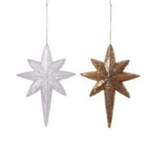 Load image into Gallery viewer, GLITTER STAR OF BETHLEHEM ORNAMENT
