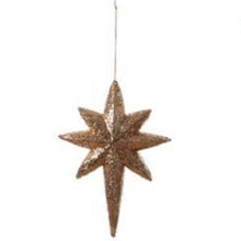 Load image into Gallery viewer, GLITTER STAR OF BETHLEHEM ORNAMENT

