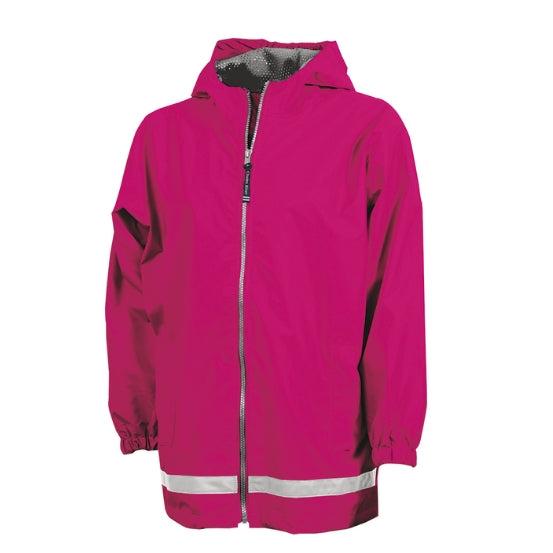 YOUTH NEW ENGLANDER® RAIN JACKET - HOT PINK