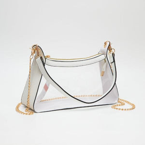 CLEAR CROSSBODY - WHITE
