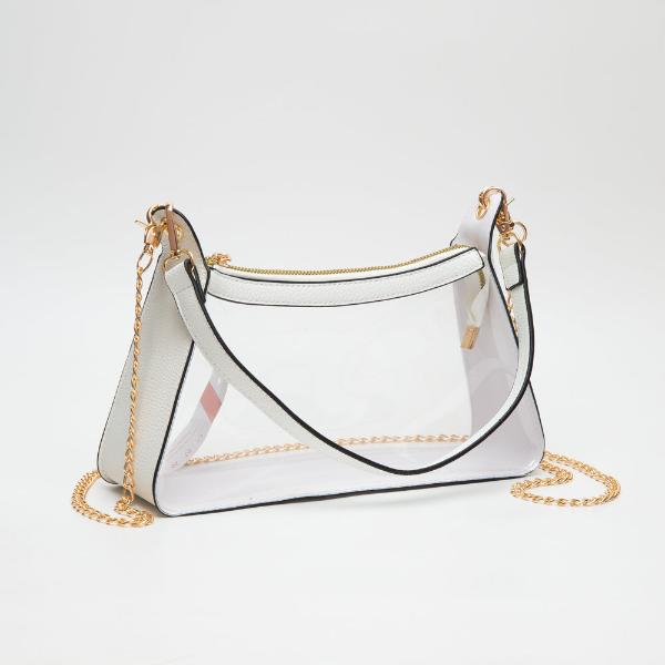 CLEAR CROSSBODY - WHITE