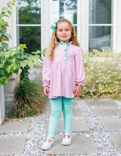 Load image into Gallery viewer, SCARLETT PANT SET - PINK STRIPE/MINT
