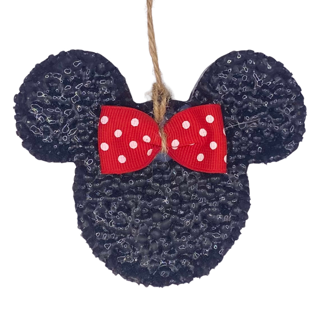 MOUSE WITH BOW CAR FRESHIE