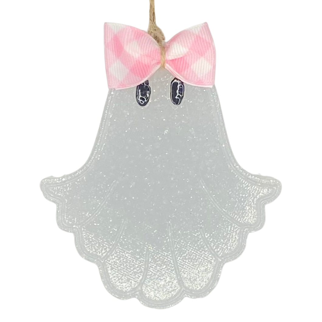 GHOST WITH BOW CAR FRESHIE