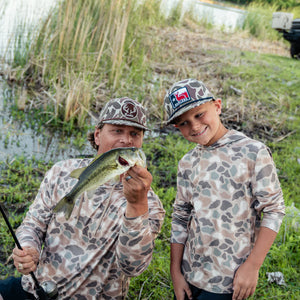BURLEBO YOUTH PERFORMANCE HOODIE - PINTAIL CAMO