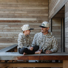 Load image into Gallery viewer, BURLEBO YOUTH THERMAL HOODIE - CLASSIC DEER CAMO
